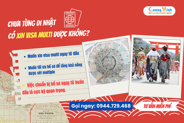 CHƯA TỪNG ĐI NHẬT – CÓ XIN VISA MULTI ĐƯỢC KHÔNG?